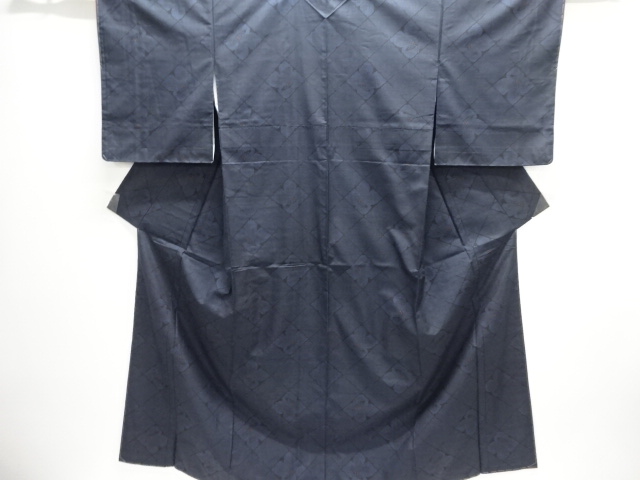JAPANESE KIMONO / UNUSED DORO OSHIMA TSUMUGI / WOVEN FLOWER